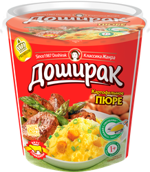 Пюре картофельное ДОШИРАК с соусом говяжий с овощами, 52г, фотография