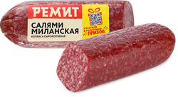 Колбаса сырокопченая РЕМИТ Салями Миланская, весовая, картинка