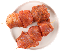 Шашлык из свиного окорока в маринаде грузинский, в вакуумной упаковке ЛЕНТА FRESH, картинка