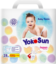 Подгузники-трусики YOKOSUN Comfort XXL 15+кг, 28шт, вид