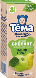Биолакт детский ТЕМА Яблоко, груша 3%, без змж, 206г, фото