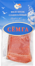 Семга слабосоленая РЫБНИК кусок, 150г, вид