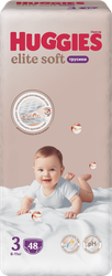 Подгузники-трусики HUGGIES Elite Soft 3 6–11кг, 48шт, изображение