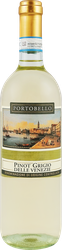Вино PORTOBELLO Пино Гриджио Делле Венеция сортовое ординарное белое сухое, 0.75л, вид