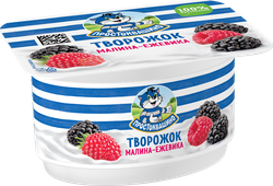 Творожок ПРОСТОКВАШИНО с малиной и ежевикой 3,6%, без змж, 110г, картинка