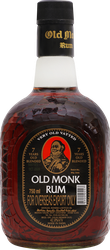 Ром OLD MONK выдержанный 7 лет 42,8%, 0.75л, крупный план