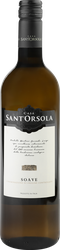 Вино SANT ORSOLA Соаве белое сухое, 0.75л, крупный план