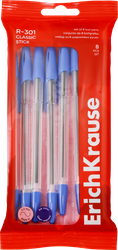 Набор шариковых ручек ERICHKRAUSE Classic Stick 1мм, синий, 8шт, картинка