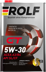 Масло моторное ROLF GT SAE 5W-30, ACEA A3/B4, синтетическое, 1л, фото
