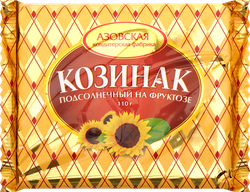 Козинак подсолнечный АЗОВСКАЯ КФ на фруктозе, 110г, крупный план