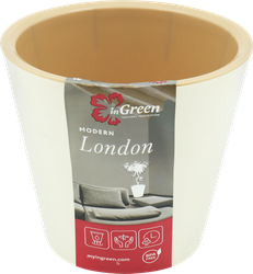 Горшок для цветов INGREEN London 1л d=12,5см, цвет сливочный, Арт. ING1552СЛ, вид