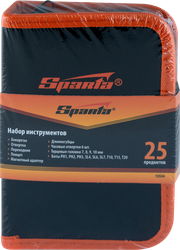 Набор слесарно-монтажный SPARTA 25 предметов, крупный план