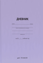 Дневник для младшей школы, вид