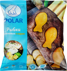 Рыбки тресковые замороженные POLAR с сыром, в панировке, 375г, изображение