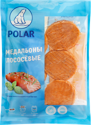 Медальоны замороженные POLAR из фарша лососевых пород, 300г, изображение