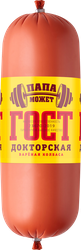 Колбаса вареная ПАПА МОЖЕТ Докторская ГОСТ, весовая, крупный план
