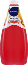 Напиток сокосодержащий BONVIDA Клубнично-банановый, 1.6л, изображение