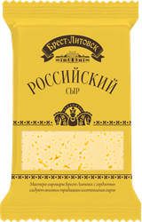 Сыр БРЕСТ-ЛИТОВСК Российский 50%, без змж, 200г, детальное фото