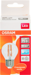 Лампа светодиодная OSRAM LED Star, 6Вт, E27, 4000К, нейтральный белый свет, шар, детальное фото