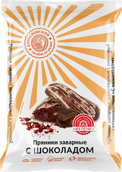 Пряники заварные БОГОСЛОВСКИЙ с шоколадом, глазированные, 240г, детальное фото