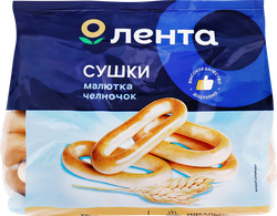 Сушки ЛЕНТА Челночок, 300г, крупный план
