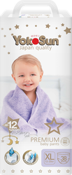 Подгузники-трусики YOKOSUN Premium XL 12–20кг, 38шт, фотография