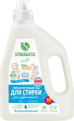 Изображение товара Гель для стирки SYNERGETIC Pure биоразлагаемый концентрированный, 1.5л