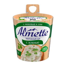 Сыр творожный HOCHLAND Almette с зеленью 60%, без змж, 150г, фото