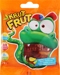 Мармелад жевательный KRUTFRUT Змейка, 70г, крупный план