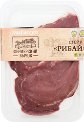 Изображение товара Стейк из говядины МИРАТОРГ Рибай, категория А, 500г