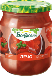 Лечо БОНДЮЭЛЬ отборный перец в томатном соусе, 520г, фото