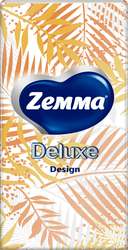 Платочки бумажные ZEMMA Deluxe Design 3 слоя, 10шт, вид