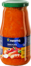 Закуска овощная ЛЕНТА Мелитопольская, 520г, изображение