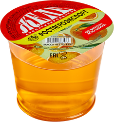 Желе РОСТАГРОЭКСПОРТ со вкусом апельсина, 125г, картинка