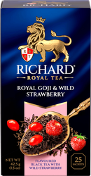 Чай черный RICHARD Royal Goji&Wild Strawberry арома, 25пак, картинка