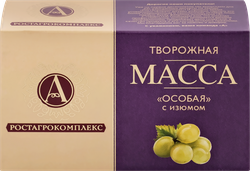 Масса творожная А.РОСТАГРОКОМПЛЕКС Особая с изюмом 23%, без змж, 100г, фото