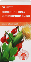 Чай травяной АЛТАЙ Снижение веса и очищение кожи, 20пак, вид