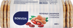Печенье сахарное BONVIDA с арахисом и изюмом, 400г, изображение