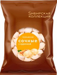 Пельмени SИБИРСКАЯ КОЛЛЕКЦИЯ Сочные, с курочкой, 700г, детальное фото