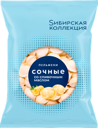 Пельмени SИБИРСКАЯ КОЛЛЕКЦИЯ Сочные, со сливочным маслом, 700г, изображение