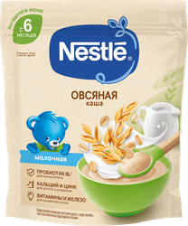 Каша овсяная NESTLE молочная, c 5 месяцев, 200г, детальное фото