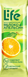 Батончик фруктовый ЛЕНТА LIFE Яблоко и апельсин, 33г, детальное фото