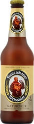 Пиво светлое FRANZISKANER Premium Hefe-Weissbier пшеничное нефильтрованное пастеризованное 5%, 0.45л, крупный план