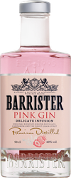 Джин BARRISTER Pink дистиллированный 40%, 0.5л, детальное фото