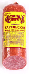 Колбаса варено-копченая ПАПА МОЖЕТ Сервелат Карельский, 280г, фото