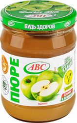 Изображение товара Пюре фруктовое ABC Будь здоров Яблоко, без сахара, 450г