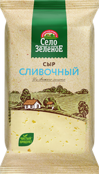 Сыр СЕЛО ЗЕЛЕНОЕ Сливочный 50%, без змж, 180г, фотография