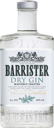 Джин BARRISTER Dry 40%, 0.7л, изображение