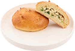 Пирожок ЛЕНТА FRESH Домашний с зеленым луком и яйцом, 100г, крупный план