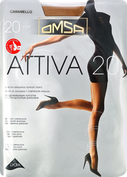 Колготки женские OMSA Attiva 20 den caramello 2, фото